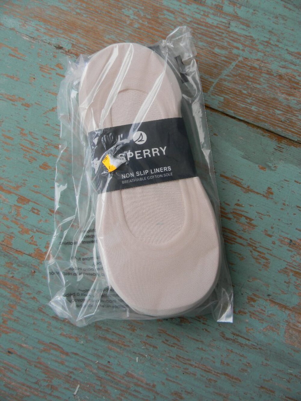 NEW SPERRY WM'S NON-SLIP NUDE LINERS 5 PACK SZ 4-10 COTTON SOLE